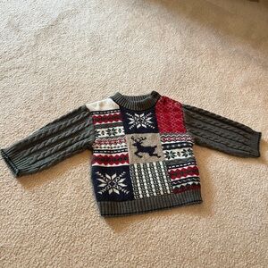 Kid’s Festive Patchwork Sweater